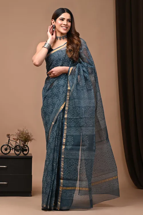 Breathable Kota Cotton Saree